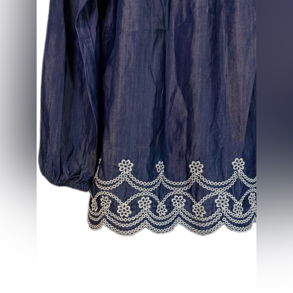 Girls Denim Tops With Embroidery